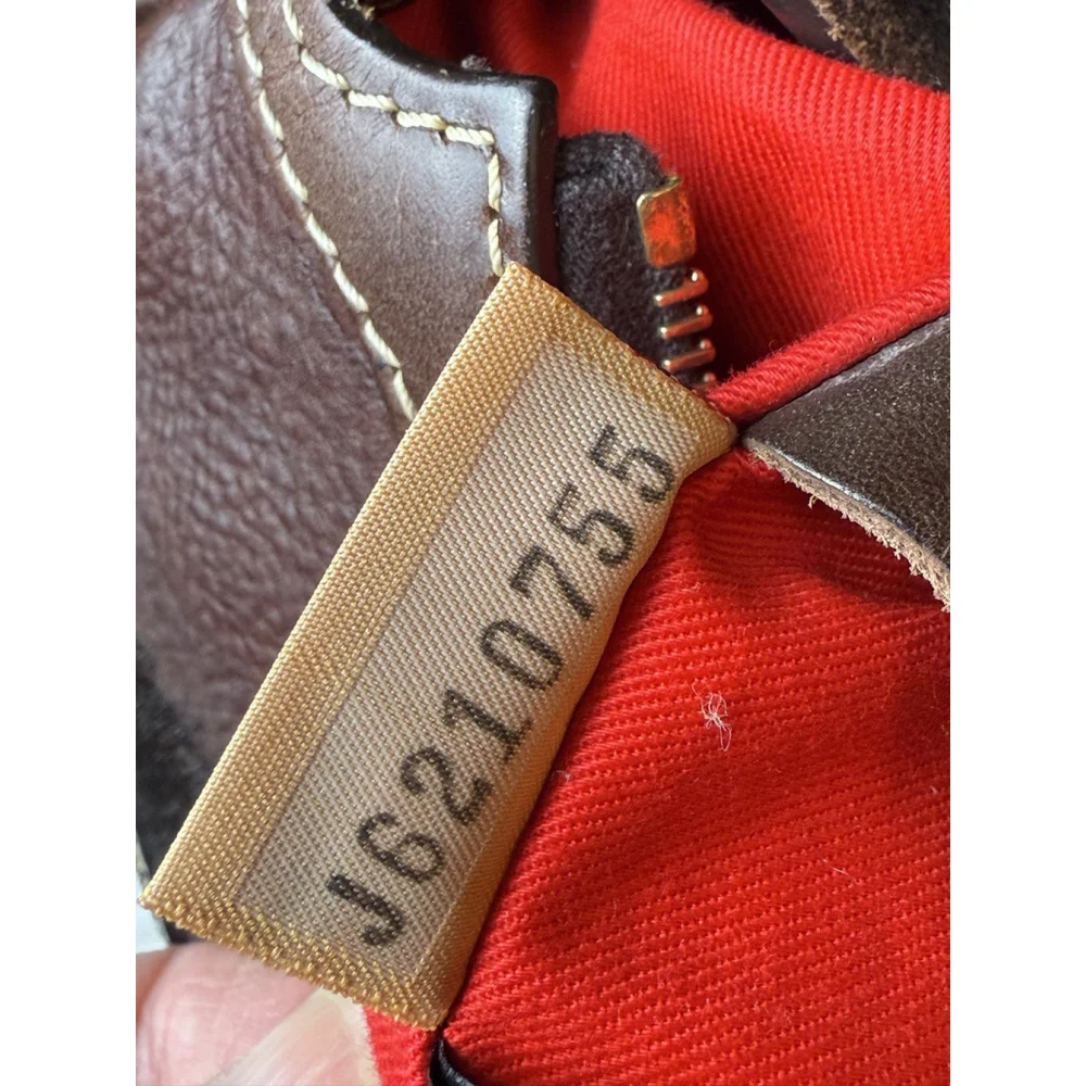 Dooney Bourke Hobo Brown Cognac Calf Hair Crescent Leather Satchel Bag